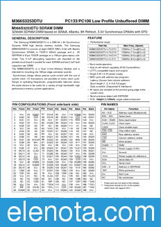 Samsung M366S3253DTU datasheet