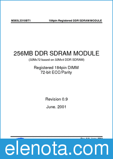 Samsung M383L3310BT1 datasheet