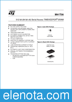 STMicroelectronics M41T56 datasheet