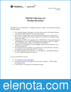 Freescale M5272C3UMUPDATE datasheet