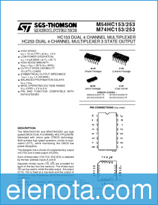 SGS (STMicroelectronics) M54HC153 datasheet