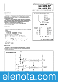 Mitsubishi M62015L datasheet
