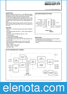 Mitsubishi M66242FP datasheet