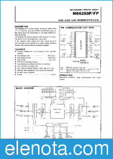 Mitsubishi M66250FP datasheet