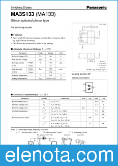 Panasonic MA3S133 datasheet