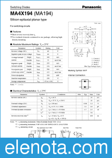 Panasonic MA4X194 datasheet
