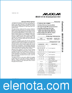 Maxim MAX101AEVKIT datasheet