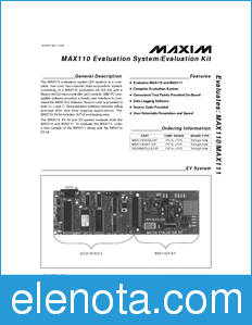 Maxim MAX110EVKIT datasheet