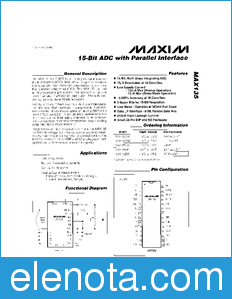 Maxim MAX135 datasheet