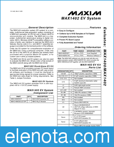 Maxim MAX1400 datasheet