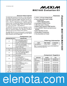 Maxim MAX1685EVKIT datasheet