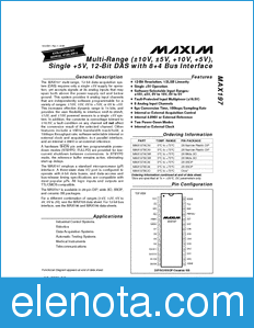 Maxim MAX197 datasheet