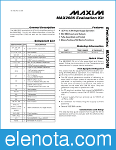 Maxim MAX2685EVKIT datasheet