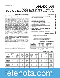 MAXIM - Dallas Semiconductor MAX3080 datasheet