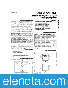Maxim MAX543 datasheet