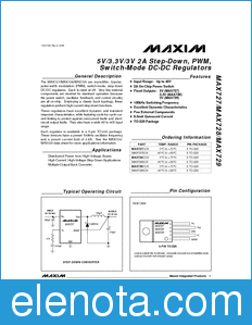 Maxim MAX727 datasheet