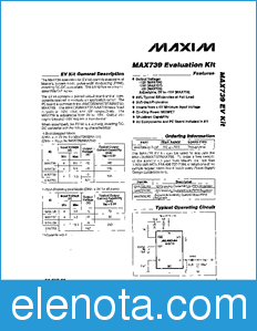Maxim MAX739EVKIT datasheet