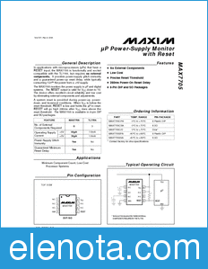 Maxim MAX7705 datasheet