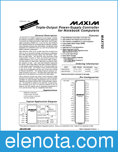 Maxim MAX783 datasheet
