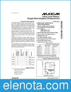 Maxim MAX921 datasheet