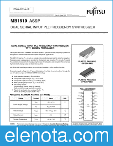 Fujitsu MB1519 datasheet