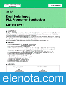 Fujitsu MB15F02SL datasheet