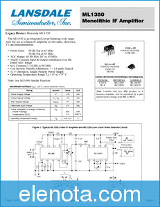 Lansdale Semiconductor MC1350D datasheet