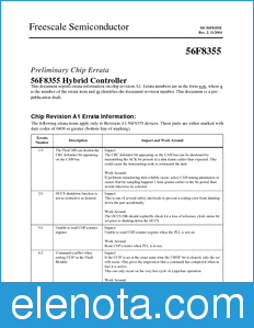 Freescale MC56F8355E datasheet
