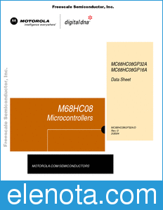 Freescale MC68HC08GP32A datasheet