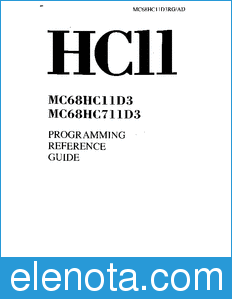 Motorola MC68HC11D3RG datasheet