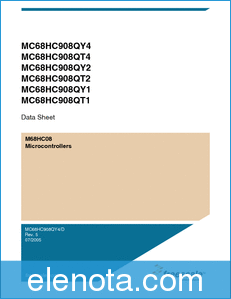 Freescale Semiconductor MC68HC908QY1 datasheet
