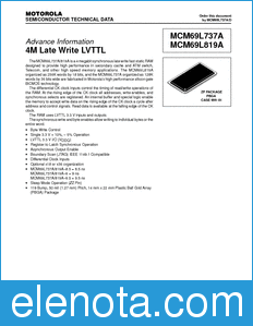 Motorola MCM69L737A datasheet