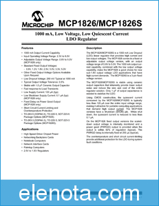 Microchip Technology MCP1826 datasheet