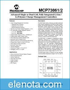 Microchip Technology MCP73861 datasheet