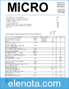 Micro Electronics MCR100-6A datasheet