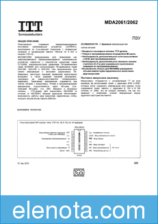 ITT (Micronas Semiconductor) MDA2061 datasheet