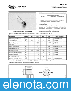 Zarlink Semiconductor MF440 datasheet