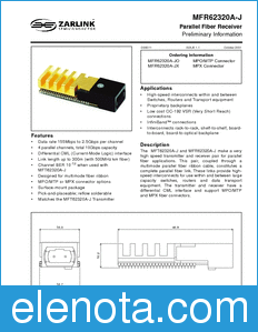 Zarlink Semiconductor MFR62320A-J datasheet