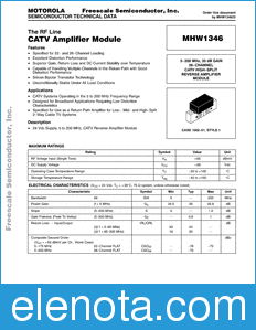 Freescale MHW1346 datasheet