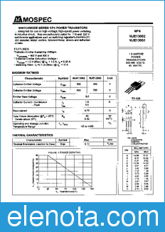 Mospec MJE13002 datasheet