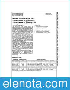 Fairchild MM74HCT374 datasheet