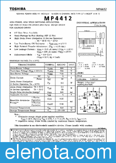 Toshiba MP4412 datasheet