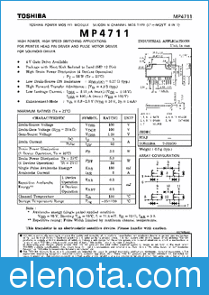 Toshiba MP4711 datasheet