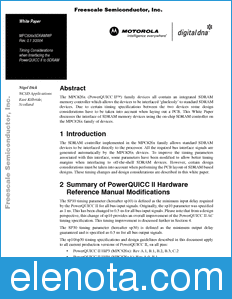 Freescale MPC826XSDRAMWP datasheet