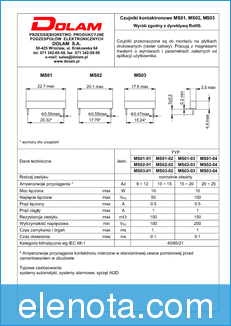 DOLAM MS01-01 datasheet