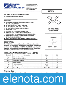 Microsemi MS2361 datasheet