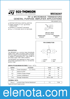 STMicroelectronics MSC82307 datasheet