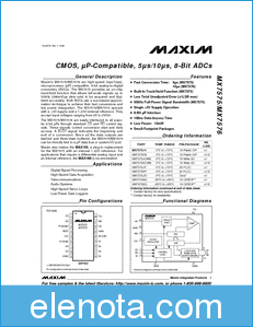 MAXIM - Dallas Semiconductor MX7575KEQP datasheet