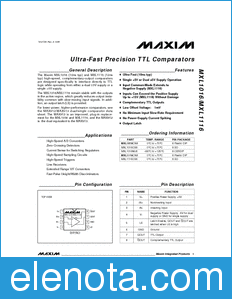 Maxim MXL1016 datasheet