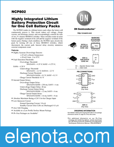 ON Semiconductor NCP802 datasheet